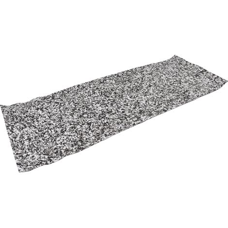 Tapis de sol camouflage EVA 240 x 90 cm, résistant aux chocs et à l'eau, isolation thermique, pour bateau, yacht, piscine, noir, gris, blanc (1/5)