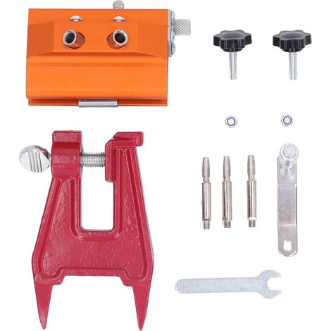 Kit d'affûtage de chaîne de tronçonneuse portable à manivelle manuelle avec guide de positionnement (1/5)