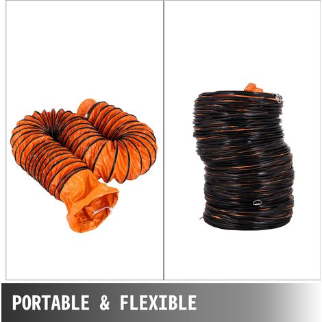Tuyau de Ventilation Longueur 5 m - Conduit Flexible en PVC (1/5)