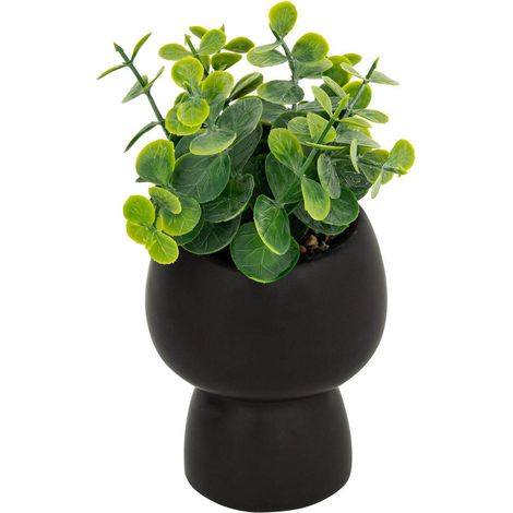 Pianta artificiale livy vaso in ceramica h17cm - Atmosphera créateur d'intérieur