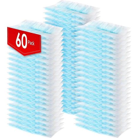 60 Count Electrostatic plumeau recharges, Multi-Dusting recharges, microfibre plumeaux pour nettoyage, Unscented (1/5)