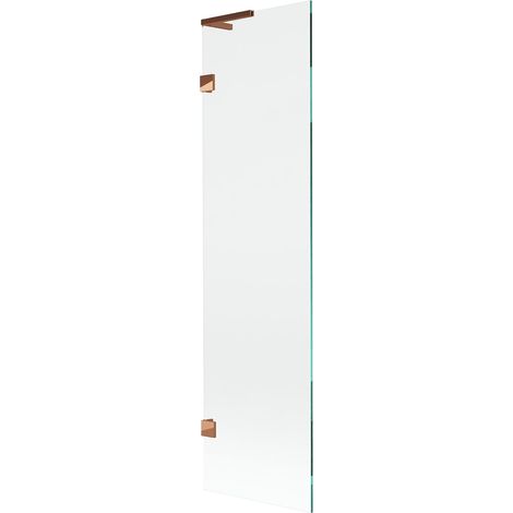 Mexen Lunar L paratia per vasca da bagno ad 1 anta 50 x 150 cm, trasparente, oro rosa - 897L-050-000-60-00 (1/5)