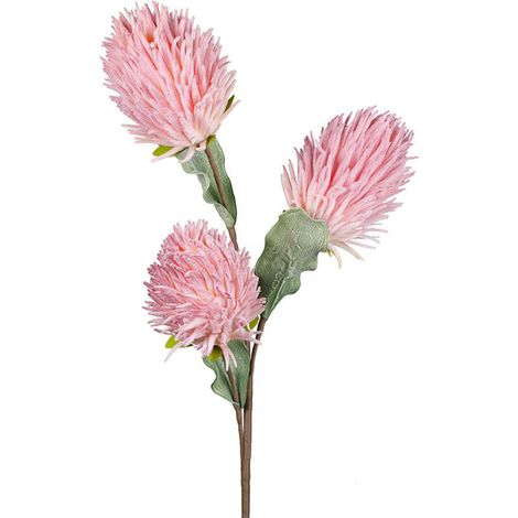 Fleur Artificielle Dofrie Rose Poudré Tige Géante 100cm