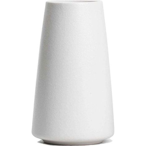 Vase Céramique Minimaliste Blanc Décoratif Pour Fleurs Intérieur Moderne Salon (1/4)