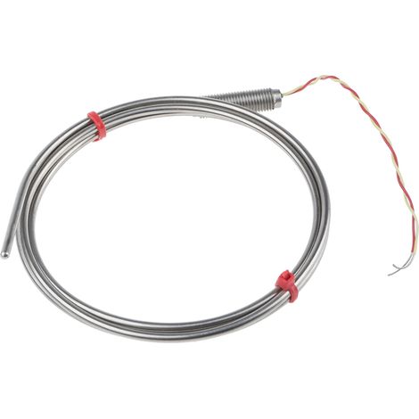 Thermocouple type K Ø 3mm, L 1m, +1100°C max à Câble ( Prix pour 1 ) (1/2)