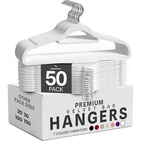 Velvet Hangers White (1/2)