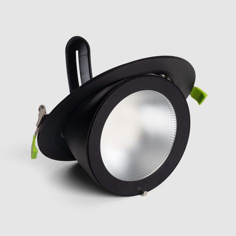 LED Downlight Strahler Rund Schwenkbar Chip Schnitt Ø 200 mm 3500K Warmweiß 60 W (1/5)