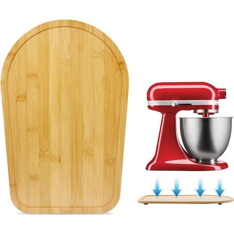 Planche Coulissante Bambou Pour Robot Kitchenaid Artisan 4,5-5 Qt - Support De Déplacement (1/5)