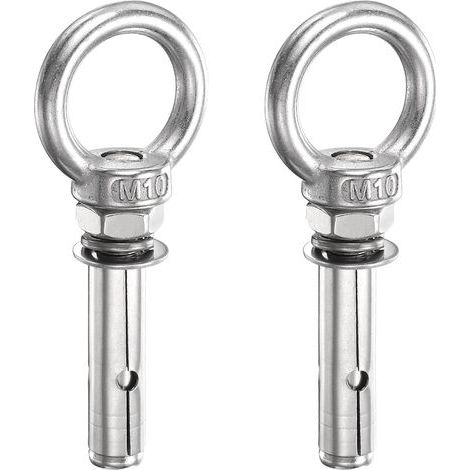 Goujon D'ancrage À Anneau M10x45mm, Anneau En Acier Inoxydable Goujon D'ancrage À Expansion Vis À Oeil Lourd Avec Anneau Pour Mur En Béton Maçonnerie