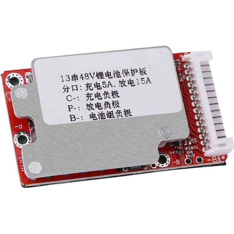 BMS-Li-Ionen-Akkuschutzplatine, Li-Ionen-Akkuschutzplatine BMS für 13S 48V / 54,6V