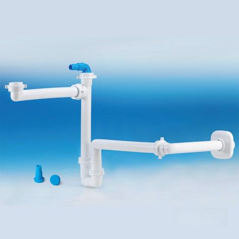 Spazio BAGNO SCARICO DISASSATO Siphon lavabo, Blanc (1/5)