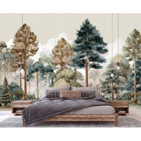 Fototapete Wald Bäume, für Kinderzimmer, 150 x 105 cm – Komplettset inkl. Kleister & Anleitung (1/5)