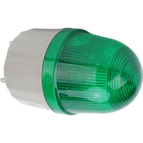 Lampe de signalisation d'urgence BERM BEM-2071J, ABS LED 5W DC24V, feu clignotant vert avec alarme sonore pour usines et ateliers (1/5)