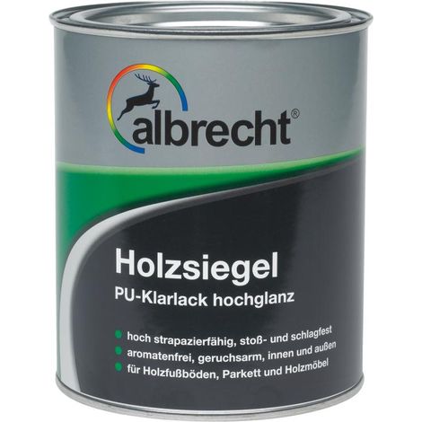Albrecht Holzsiegel PU 750 ml farblos glänzend Holzversiegelung Holzschutz