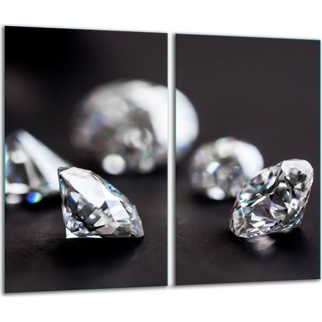 Tagliere di vetro 2x 30x52 diamanti (1/5)