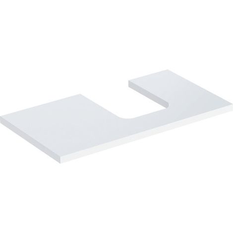 Plaque de lavabo Geberit ONE, découpe à droite, pour lavabo à (1/2)