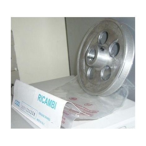 PULEGGIA VOLANO MOTORE ELETTRICO D.140 - 1GOLA - FORO 24 ABAC ORIGINALE (1/2)