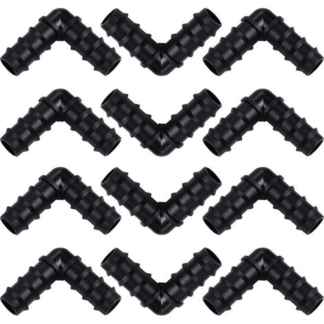 12 connettori per tubo flessibile per sistema di irrigazione da 16 mm (gomito)