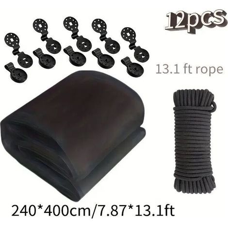Filet de protection horticole à mailles fines, filet de couverture pour cultures maraîchères de 2,4 × 4 mètres, utilisé pour protéger les fruits, les plantes et les fleurs filet de couverture pour se (1/4)