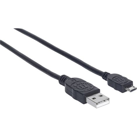 CÂble usb 2.0 a male micro b male 3mt noir 325684 (1/5)