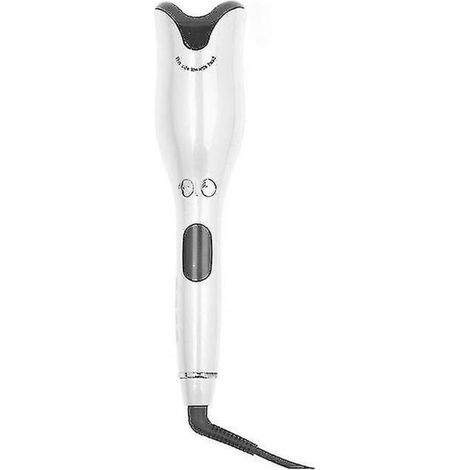 Fer à friser automatique rotatif à air chaud, anti-brûlure, en forme de rose blanche (1/5)