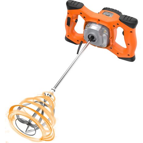 2100 W Concrete Mixer 220 V, Concrete Mixer with 6 Speed, Electric Concrete Mixer for Mixing Food, Plaster, Paint, Cement, Mortar