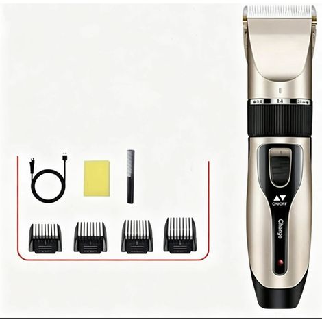 Tondeuse Cheveux Hommes, Tondeuse Cheveux Professionnelle Sans Fil, Tondeuse Électrique Cheveux Et Barbe, USB Rechargeable Tondeuse Cheveux avec Affichage LED pour Hommes Enfants Famille (1/5)
