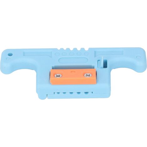 5-adriger Glasfaser-Abisolierer, Längsschneidwerkzeug für Flachbandkabel, 1,9–3,0 mm Durchmesser, blau, zum Spleißen und Verbinden (1/5)