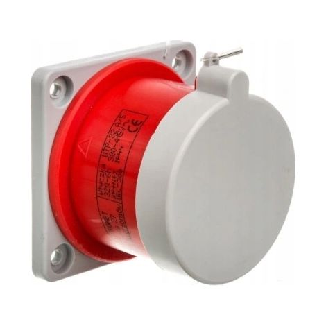Connecteur pour circuits imprimés - 16 A, 4 pôles - Rouge - IP44 - Conception robuste pour des connexions sûres (1/5)
