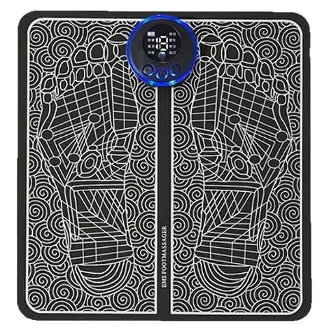 Appareil de massage des pieds EMS - Appareil de massage électrique des pieds pour la circulation sanguine Avec 8 modes et 19 fréquences réglables (1/2)