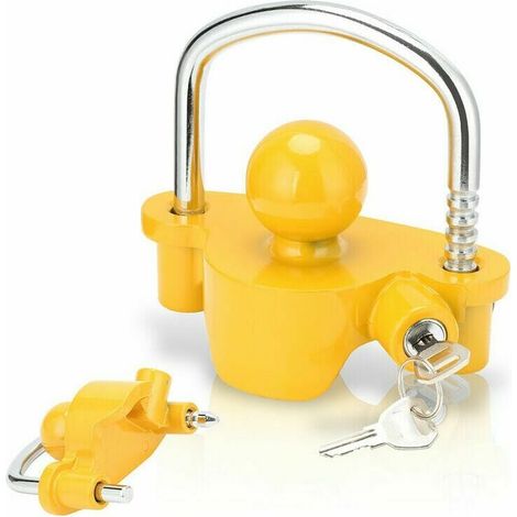 Verrou Pour Attelage - Verrou De Remorque En Acier Massif - Compatible Avec Boule D'Attelage 50 mm - Pour Remorques Et Caravanes - 1 Pièce (1/5)