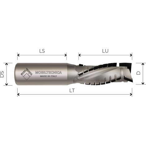 FRESA ELICOID IN DIA Z3+3 CORPO IN ACCIAIO PCD H4,5MM PREVAL NEG - MOBILTECNICA  .40D20  LU 30  DS20  LT90  Z(3+3)(13DP+1DP)  AX20°  SX  H4,5