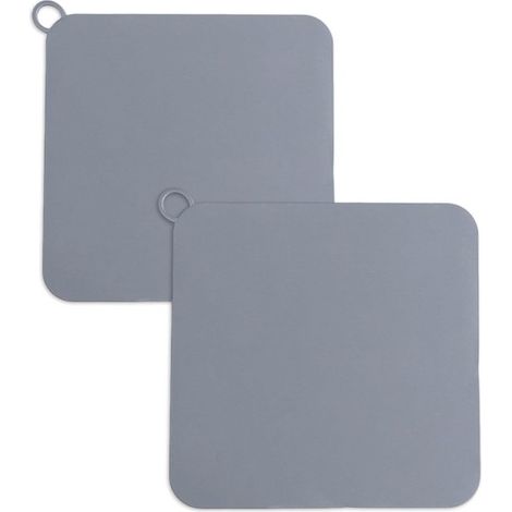 Tapón de desagüe - Eliminador de olores - Cocina y baño - Sistema antirretorno - 20x20 cm - Gris (1/5)