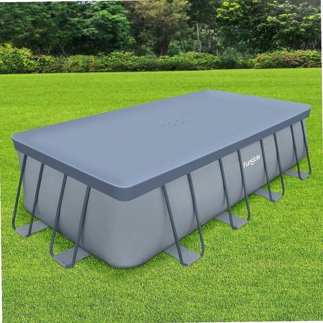 Bâche de piscine cylindrique imperméable et résistante aux UV, 5,48 x 2,74 m, pour piscines hors sol – Matériau en bâche PVC renforcé, facile à installer et à ranger (1/4)