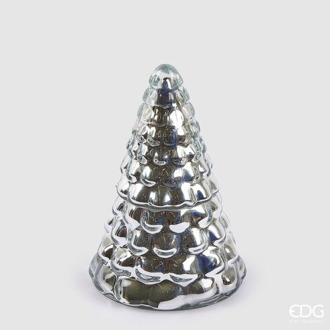 EDG Enzo De Gasperi Candela Natale Pino con Profumo Vaso H 19 Cm D 12 Cm Coconut