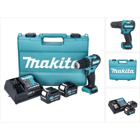 Taladro atornillador a batería Makita DF 332 DSME 12 V máx. 35 Nm sin escobillas + 2 baterías de 4,0 Ah + cargador + maletín (1/5)