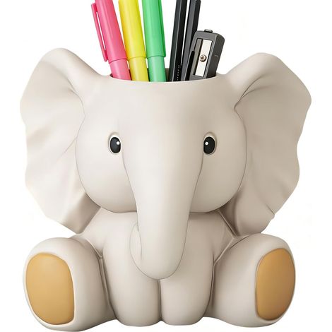 Porte-stylos résine créatif, organiseur bureau, pot crayons pinceaux maquillage, rangement maison école (1/5)