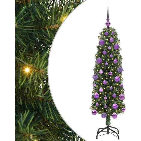 Árbol de Navidad artificial Verde 120 cm PVC, Acero y Plástico vidaXL