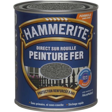 Peinture Direct Sur Rouille Forgée Gris Zinc 0,75 L - Hammerite