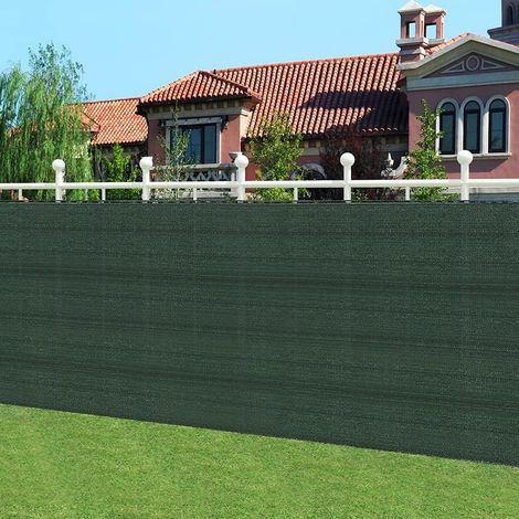 WOLTU Schermo divisorio per balconi Telone Rete Ombreggiante Telo Frangivista Verde 1.2x20m