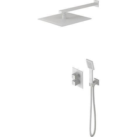 IMEX - columna ducha empotrada termostática blanco