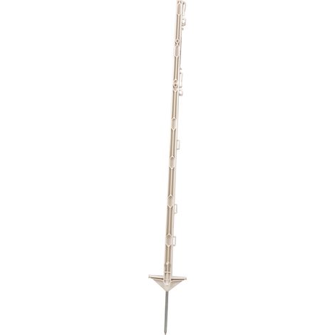 Paletto in plastica bianco con occhielli per corde e bande 156cm