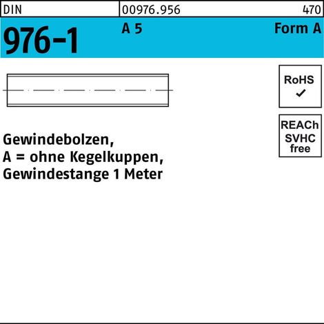 DIN 976 Gewindestange AM 10 x 1000 A 5 (1/2)