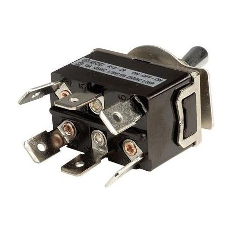 Interrupteur à levier 2 x On/Off/On SCI R13-29E-01-HPH 250 V/AC 10 A à accrochage 1 pc(s) (1/5)
