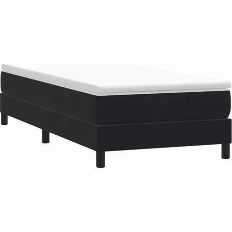 Boxspringbett ohne Matratze Schwarz 100x210 cm Samt