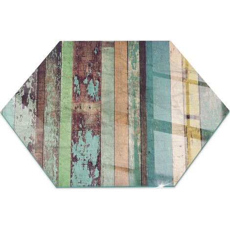 Plaque de sol en verre trempé sous cheminée protection parquet et plancher Planches dans différentes nuances h40 cm (1/5)