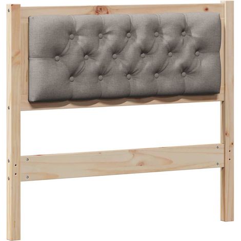 Maison Exclusive - Cabecero Otro Marrón y taupe 90 cm Madera maci (1/5)