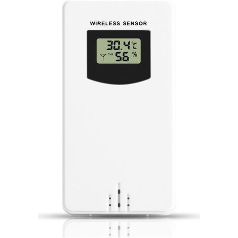 Sensore esterno di ricambio per stazione meteorologica, con display, compatibile con E24271, E22869, E22870, E21673, E20482, E18066, E17437, E13414, E13413, E13412, E13238, E9339, E9340, E9338, E9560, (1/5)