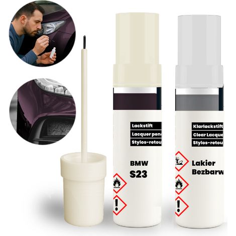 Kit ritocco BMW S23 2 in 1: Vernice di base + Vernice trasparente con pennello (1/5)