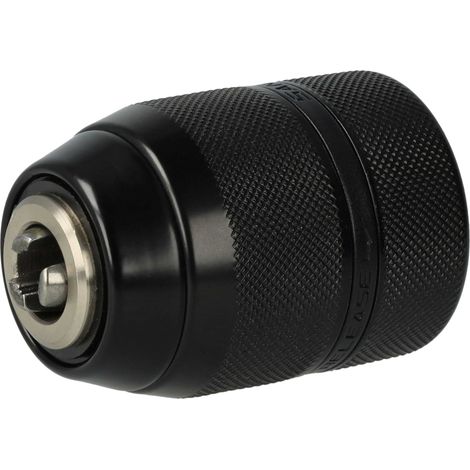 vhbw 1x Schnellspannbohrfutter kompatibel mit Milwaukee PDE 16 RP, 16 RPQ, 13 RQ, 13 RX, 13 RPQ Akku Bohrschrauber, Bohrmaschinen Schwarz